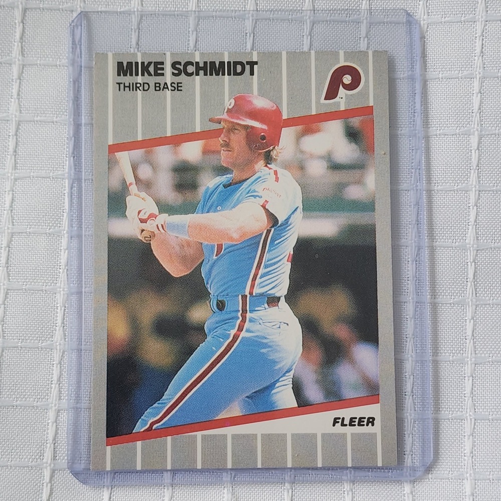 1989 Fleer Mike Schmidt 582 Philadelphia Phillies MLB Card HOF Pack Fresh NM